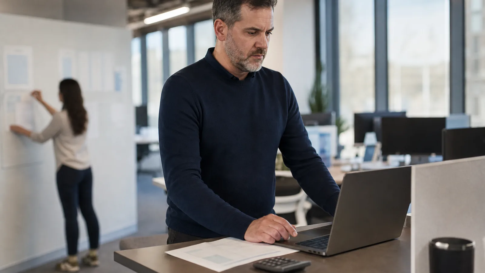 IT director reviewing seat licensing costs for an AI assistant rollout